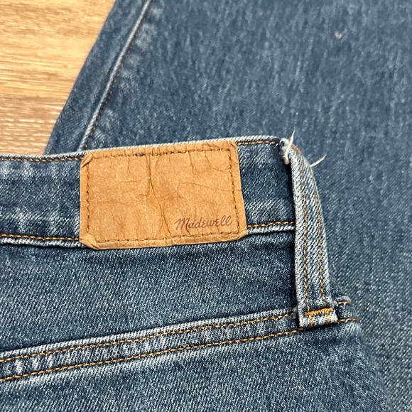 Madewell Women's Straight Leg Jeans - Dark Blue - Picture 7 of 8